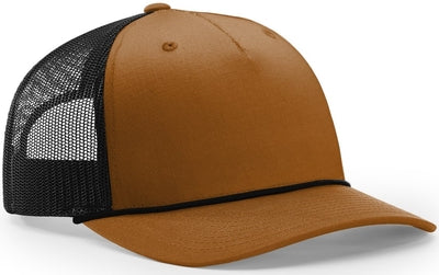 Richardson Five Panel Trucker with Rope Hat