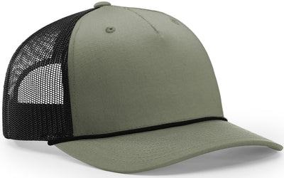 Richardson Five Panel Trucker with Rope Hat