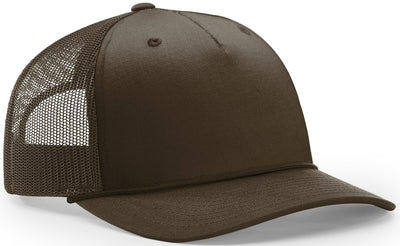 Richardson Five Panel Trucker with Rope Hat